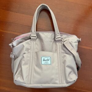 Herschel Supply Company Taupe Canvas Tote with Shoulder Strap